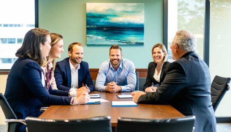 A team of financial advisors collaborating at Coastal Carolina Financial Partners LLC A team of financial advisors collaborating at Coastal Carolina Financial Partners LLC