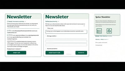 Newsletter signup illustration Newsletter signup illustration